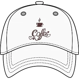 Baseball cap pattern with a pattern