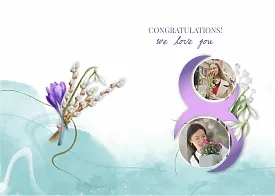 Photobook template for March 8