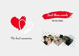 Photo book template for lovers
