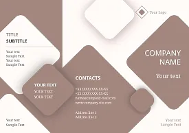 Abstract information Booklet template