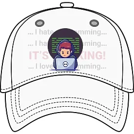 Baseball cap template with logo