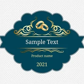 Wedding Champagne Label Template