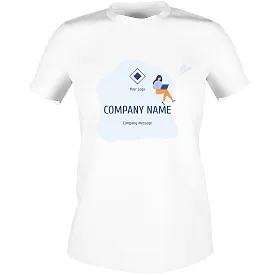 Corporate T-shirt template with a picture
