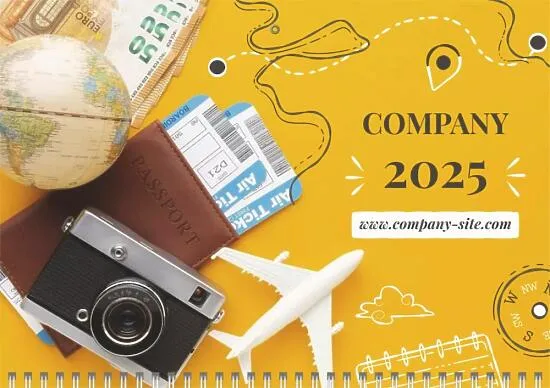 The template of the tour operator's quarterly calendar