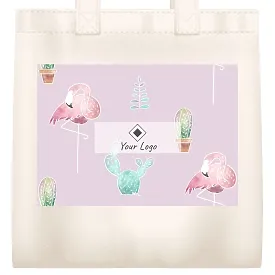 Eco-bag template with logo