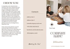 Bakery promotional Booklet template