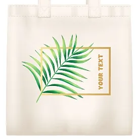 Eco-bag template with logo