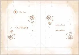 Vintage package template for the New Year