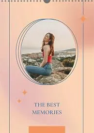 Calendar template with the best memories