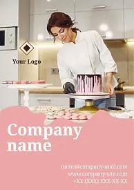 Confectionery Advertising Calendar Template