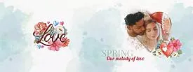 Spring love story photobook template