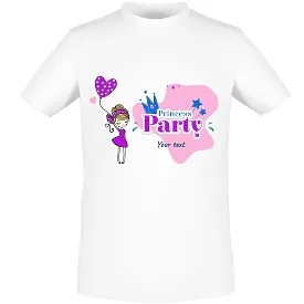 T-shirt template for a girl for a party