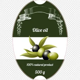 Oil bottle label template