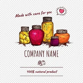 Label template for a can for preservation